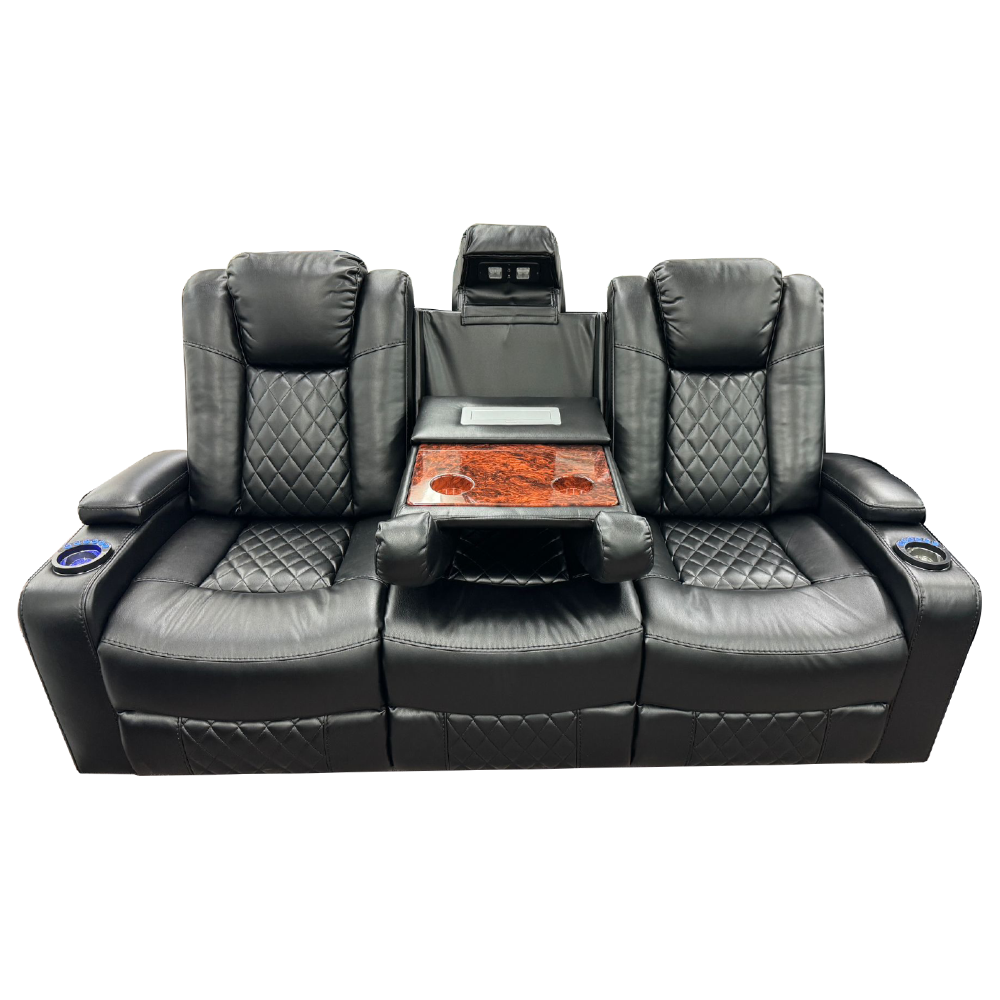 4001 - Leather Sofa Set