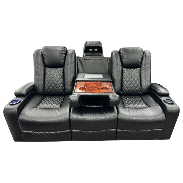 4001 - Leather Sofa Set