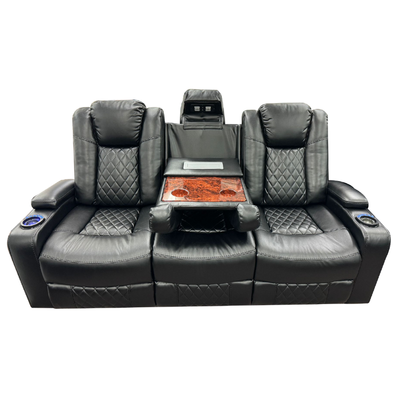 4001 - Leather Sofa Set