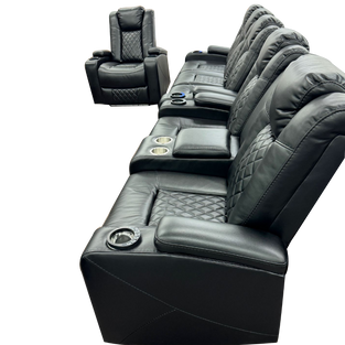 4001 - Leather Sofa Set