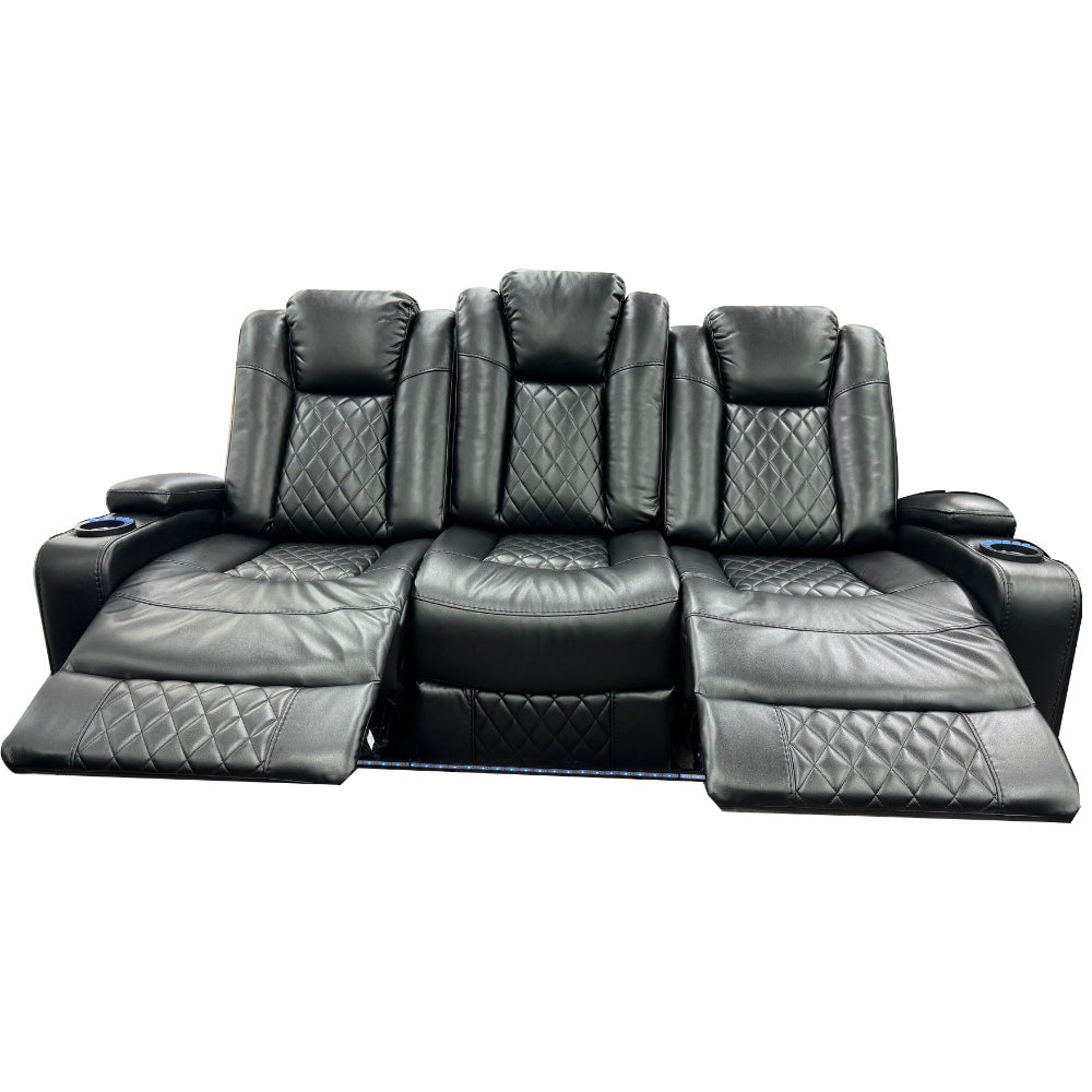 4001 - Leather Sofa Set
