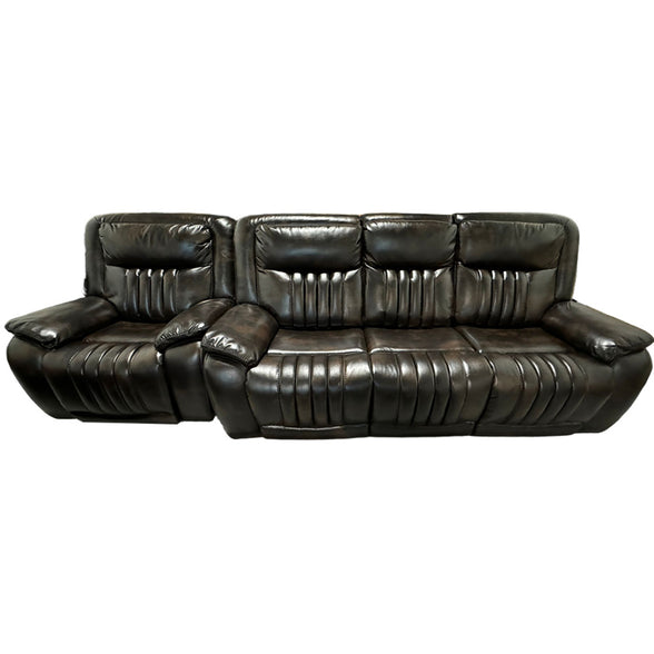 4004 - Leather Sofa