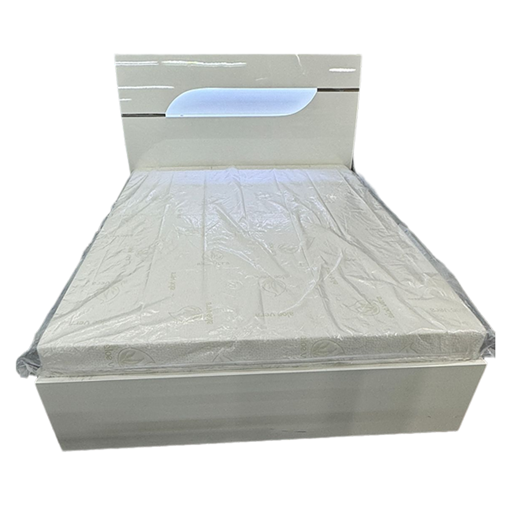 7018 - White Storage Bed